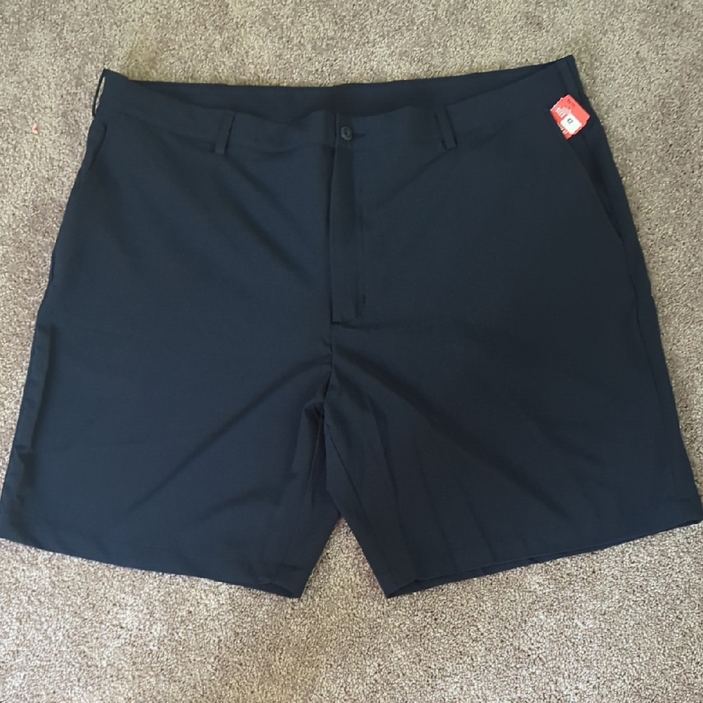 Greg Norman Collection Navy Flat Front Golf Shorts Shorts